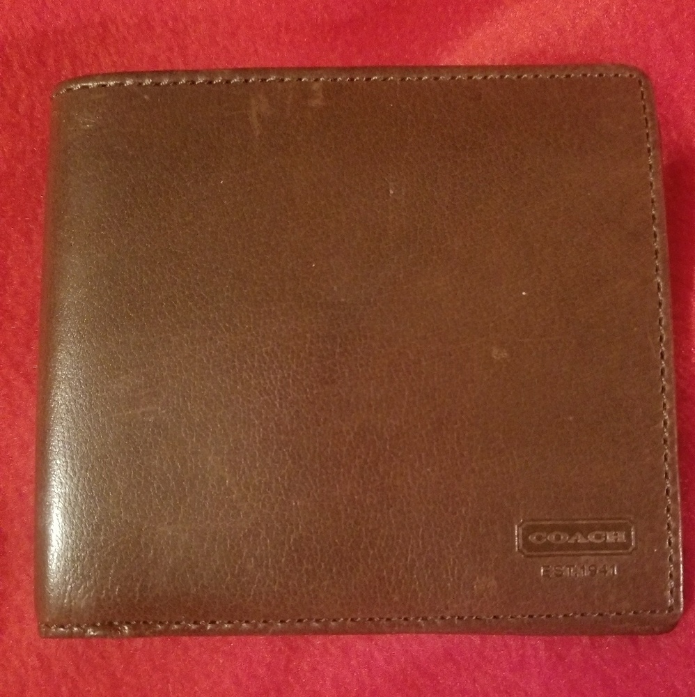 Men's Coach bifold wallet